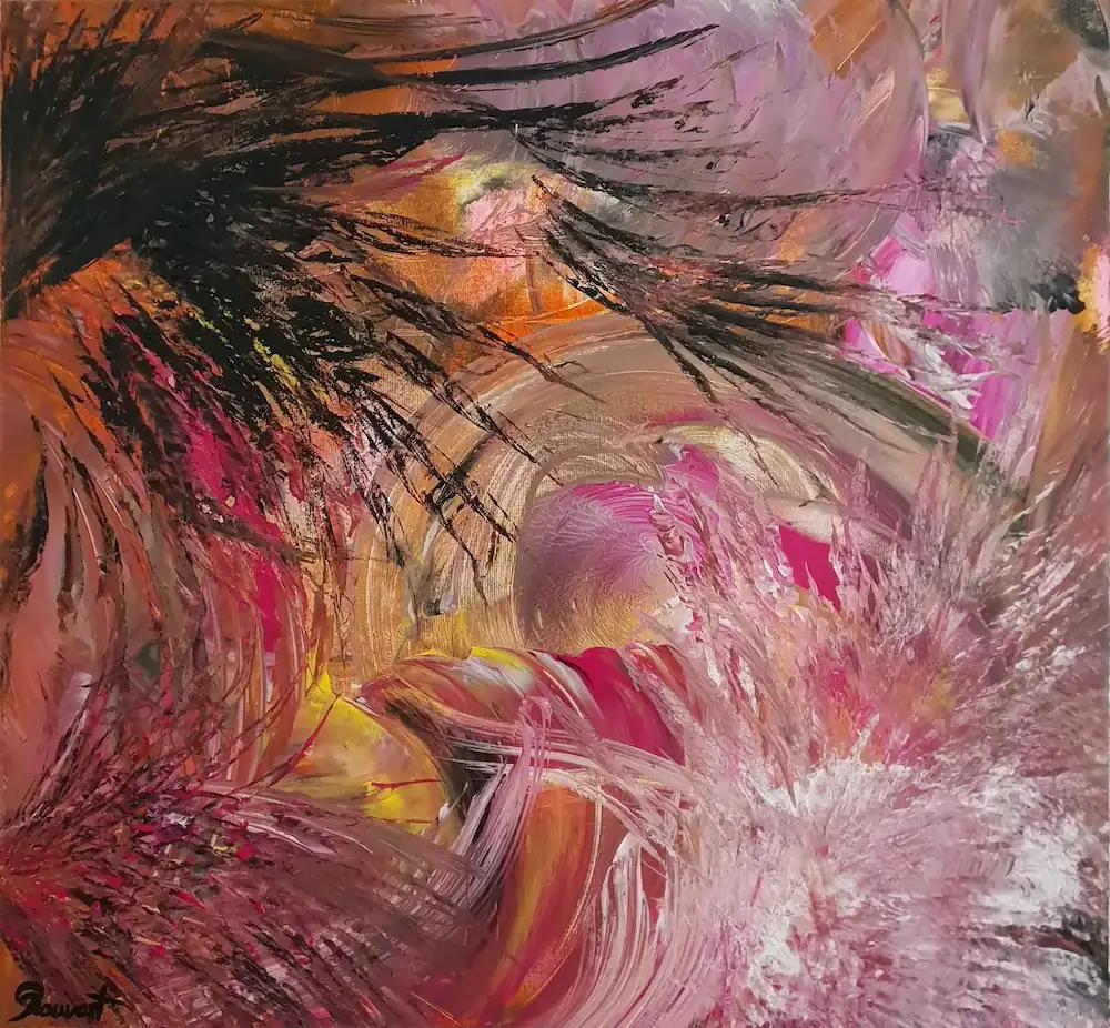 Tableau "Nature rose"